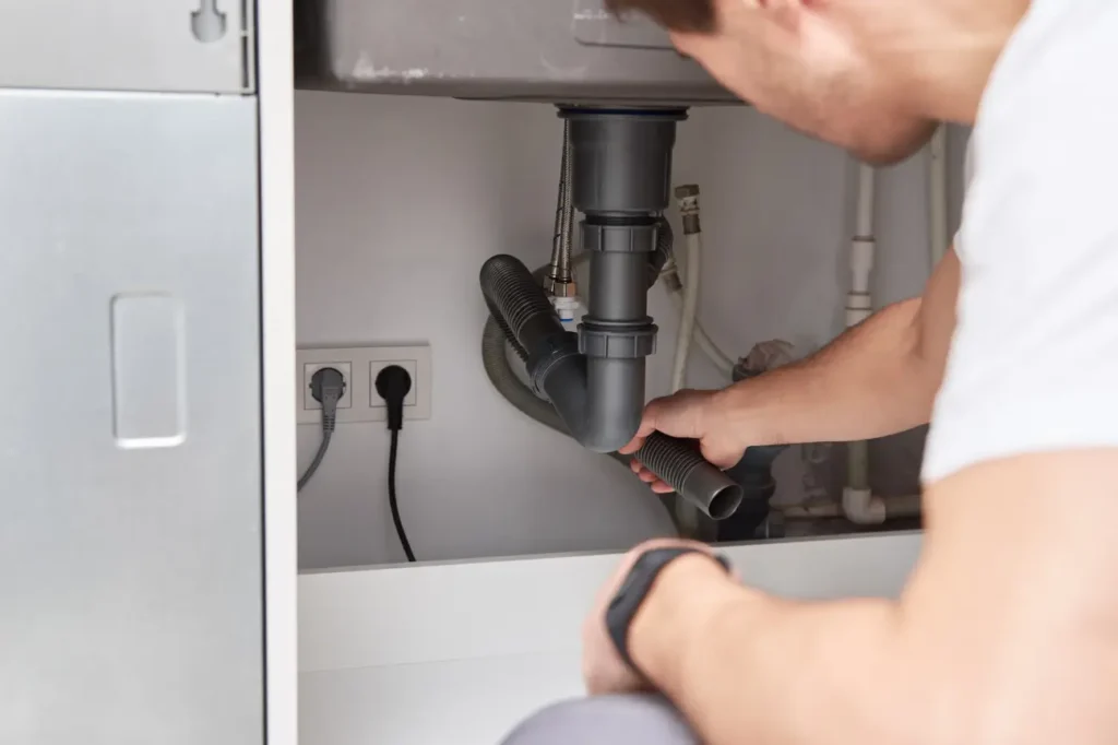 Plumber performing plumbing maintenance and upgrades as part of plumbing services West Auckland for homes and businesses by Taylor Plumbing West Auckland