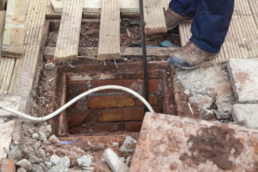 Drain unblocking work carried out by Taylor Plumbing East Auckland for blocked drainage